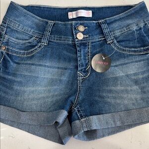 No Boundaries Blue Denim Women Shorts